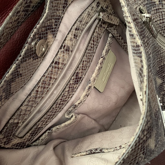Michael Kors Snake Print Handbag - Picture 3 of 9